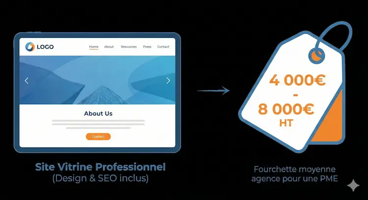 prix site vitrine professionnel 2025