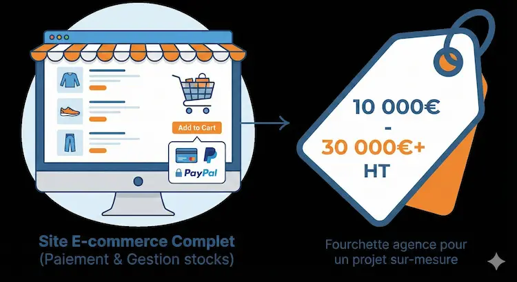 prix d'un site e-commerce